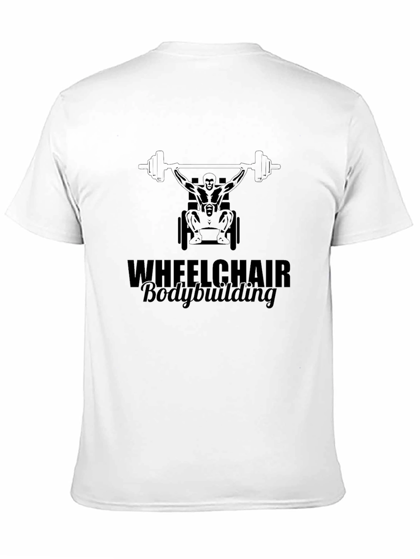 Wheelchair Bodybuilding T-Shirt - Black Graphic Tee