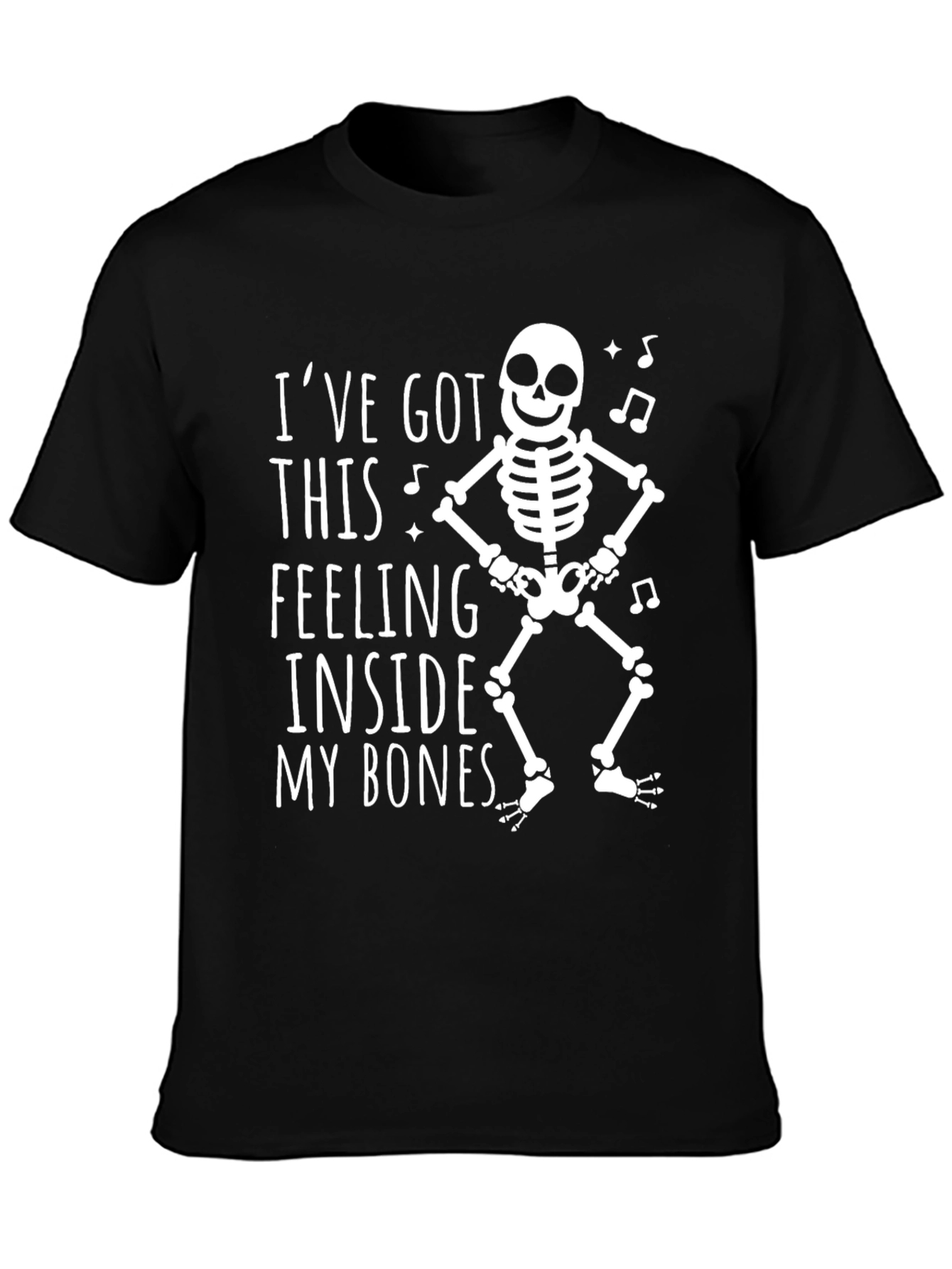 Dancing Skeleton Graphic Tee - Halloween