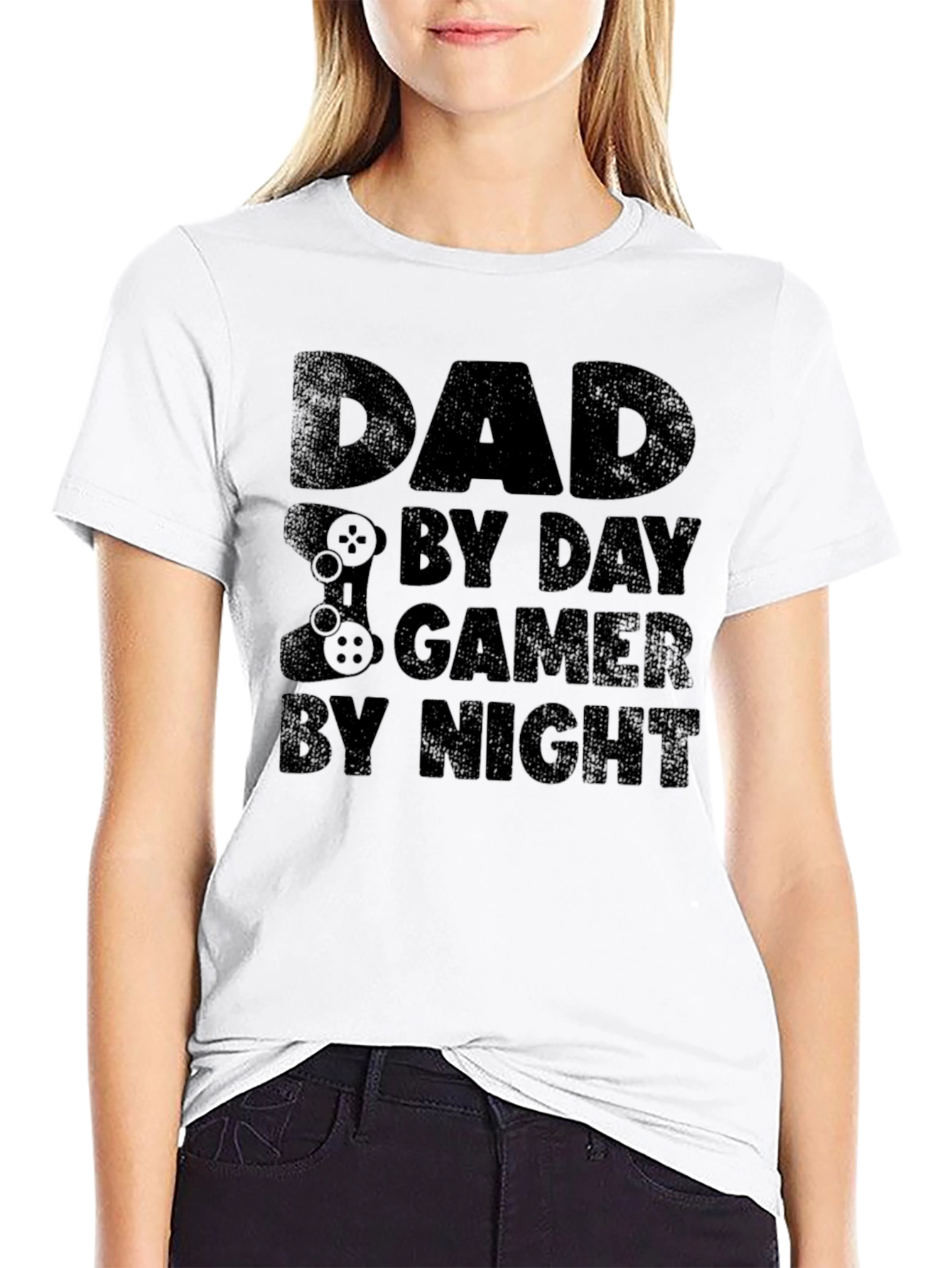 Dad By Day Gamer By Night Black T-Shirt
