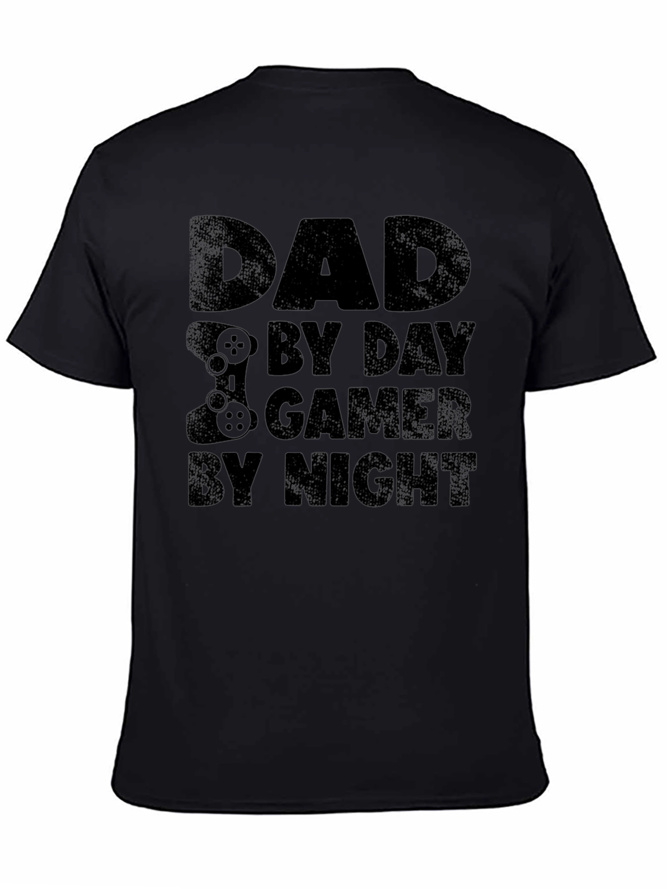 Dad By Day Gamer By Night Black T-Shirt