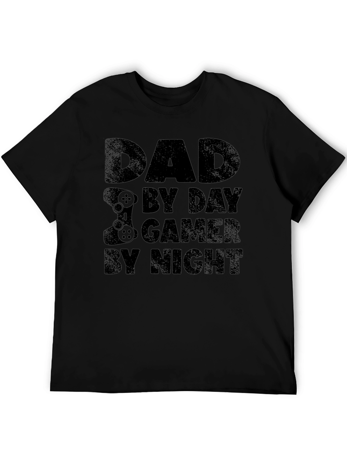 Dad By Day Gamer By Night Black T-Shirt
