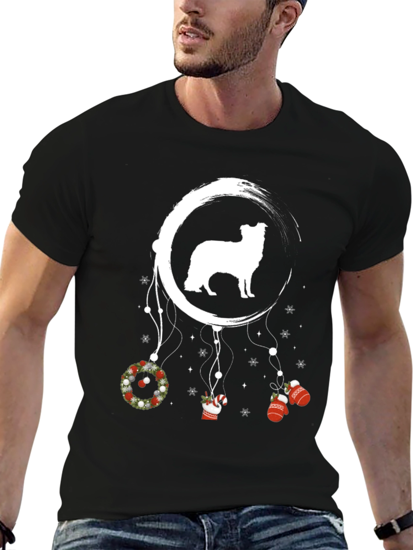 Dog Christmas Dreamcatcher T-Shirt