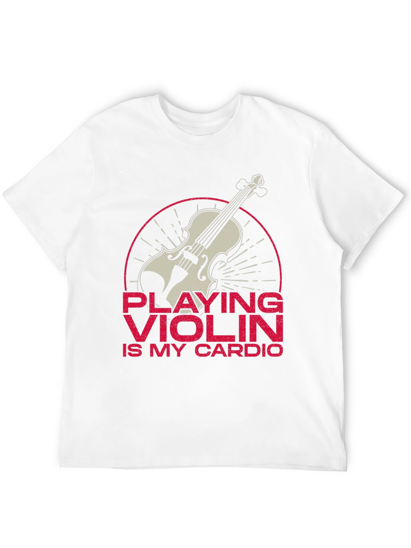 Violin Cardio T-Shirt - Musician Gift
