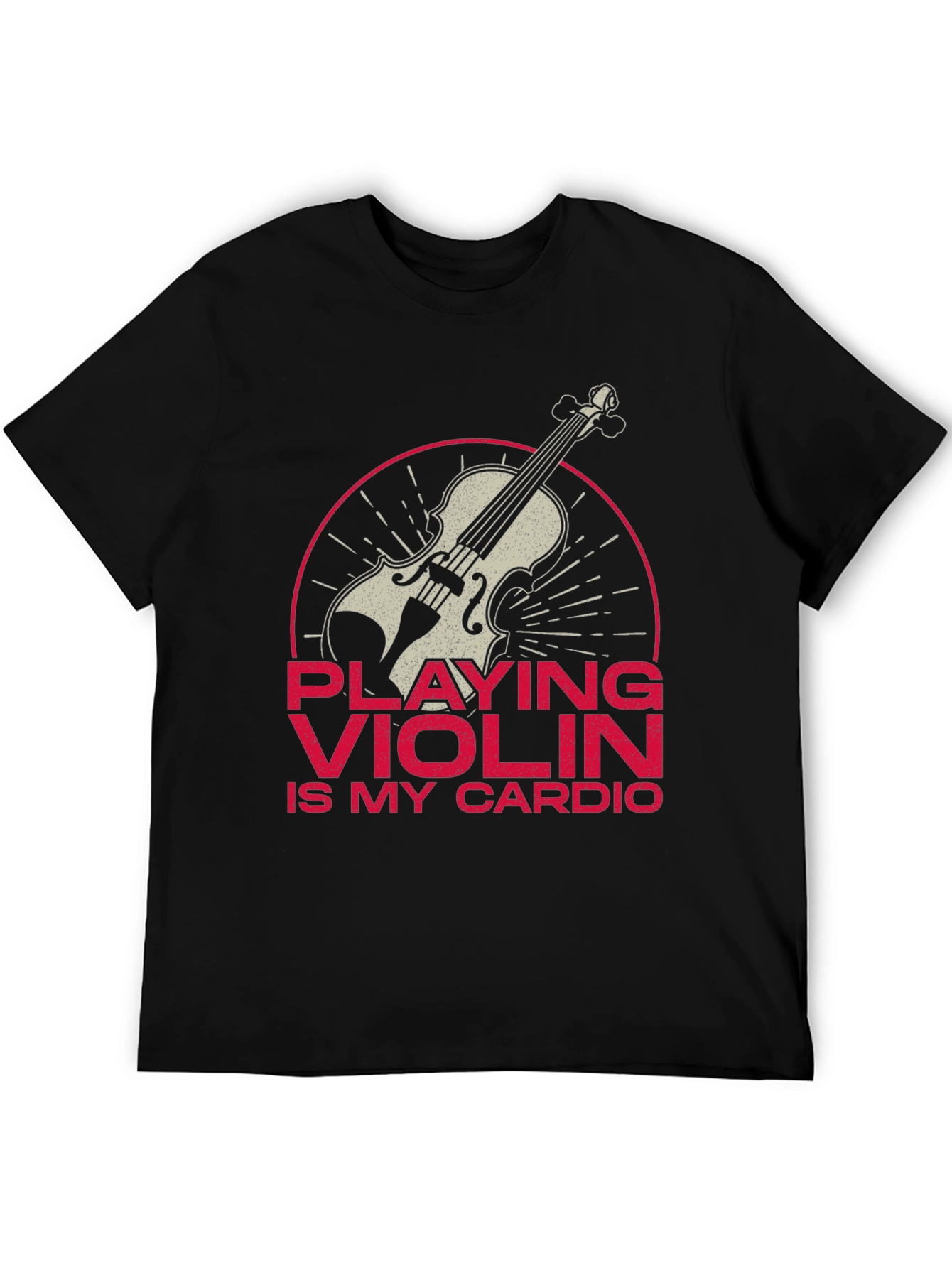 Violin Cardio T-Shirt - Musician Gift