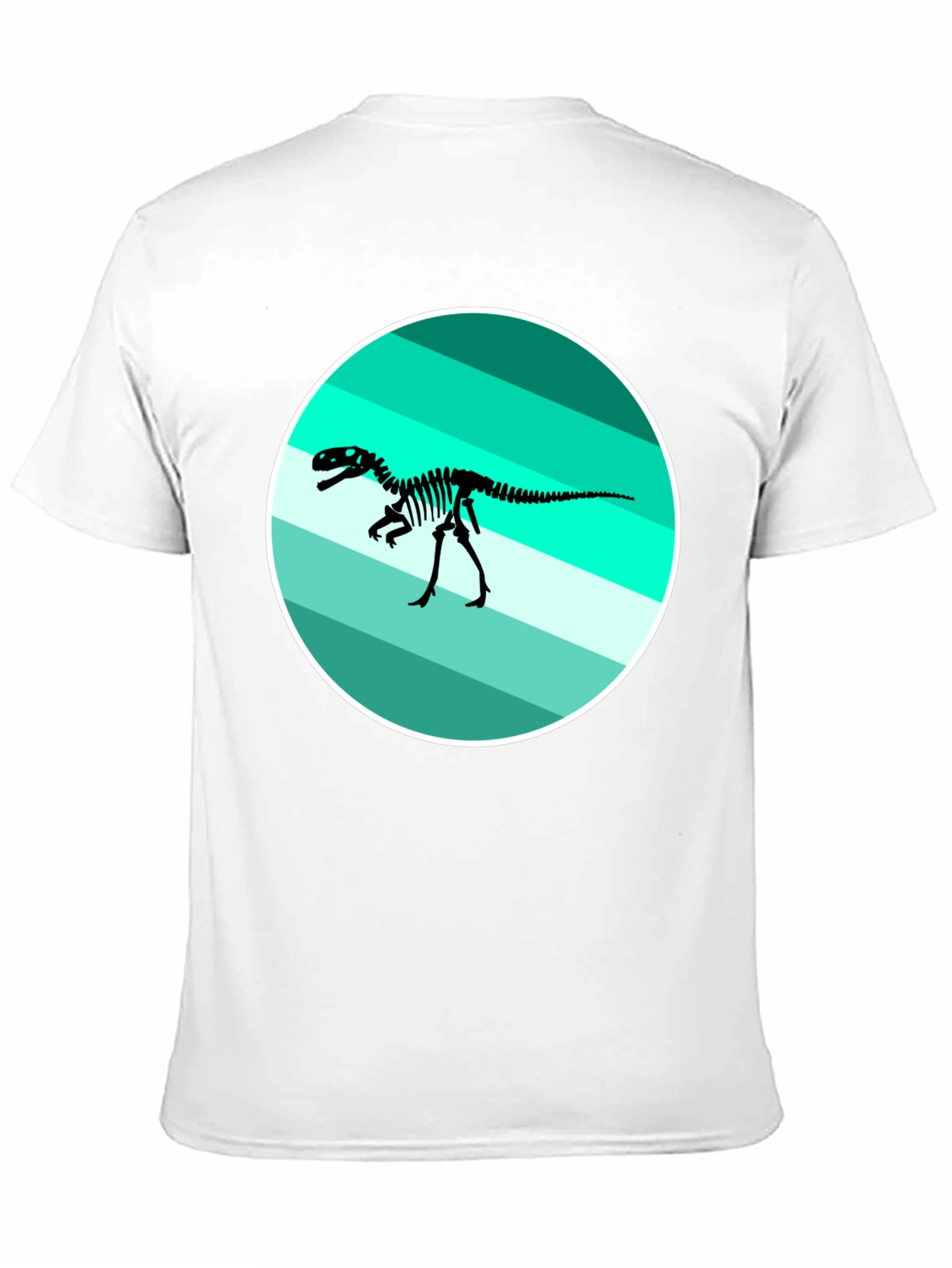 Dino Skeleton Graphic Tee - Retro Style