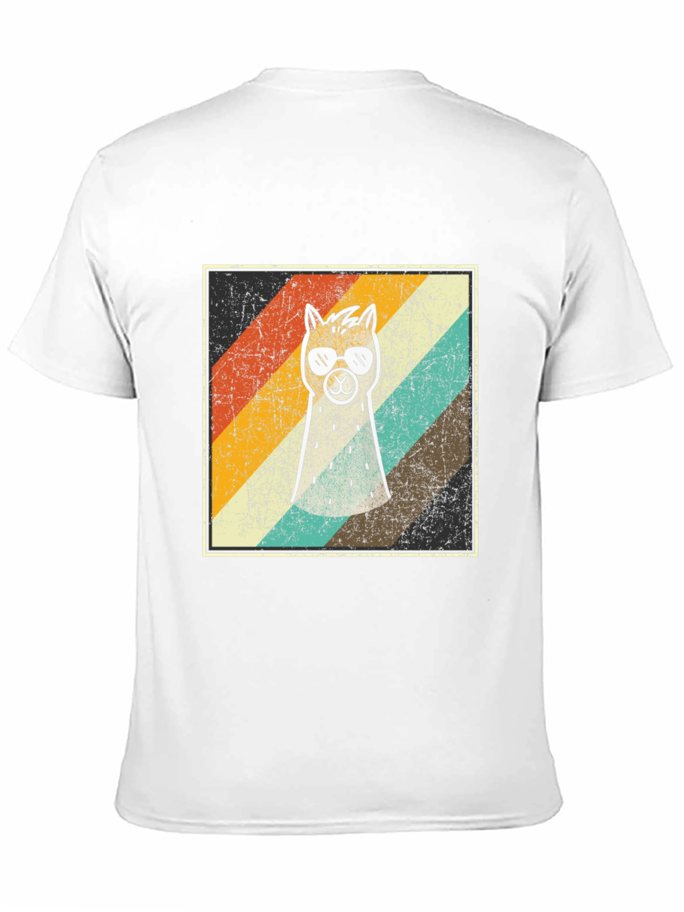 Retro Cool Llama Graphic T-Shirt