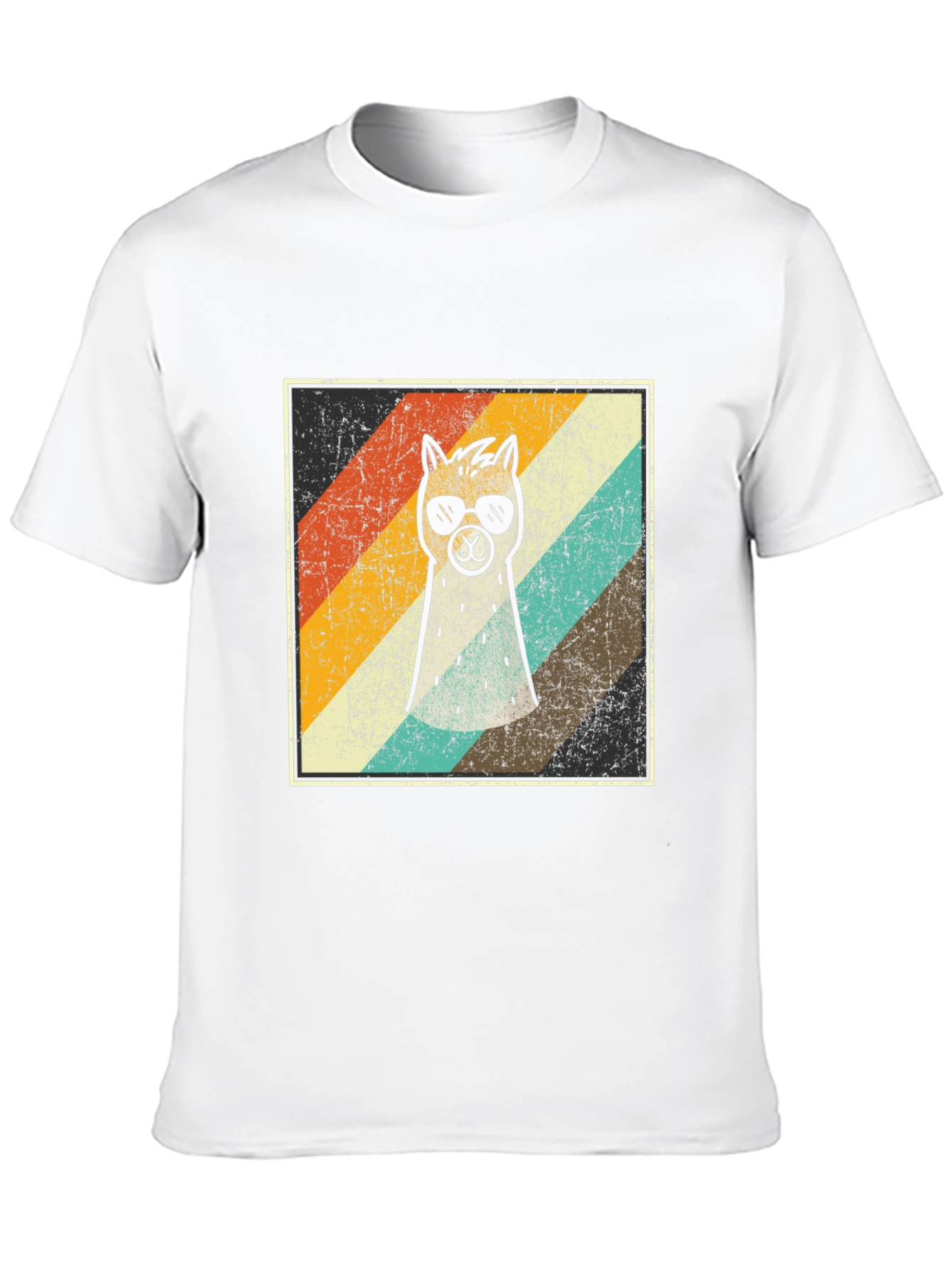 Retro Cool Llama Graphic T-Shirt