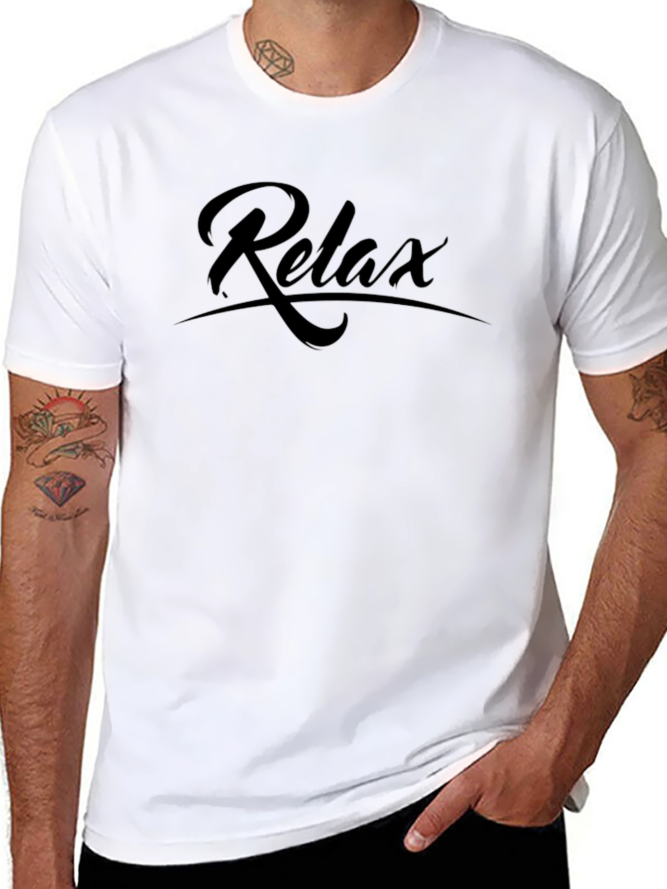 Relax Black T-Shirt - Casual Comfort
