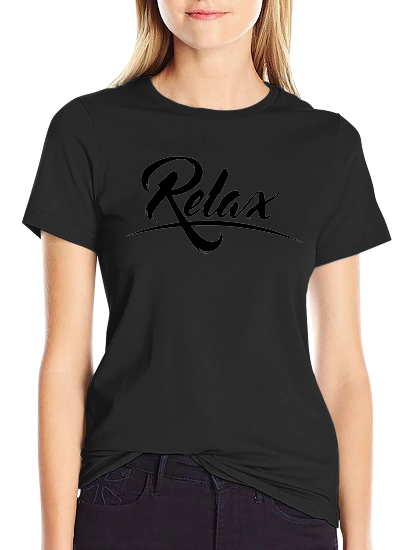 Relax Black T-Shirt - Casual Comfort