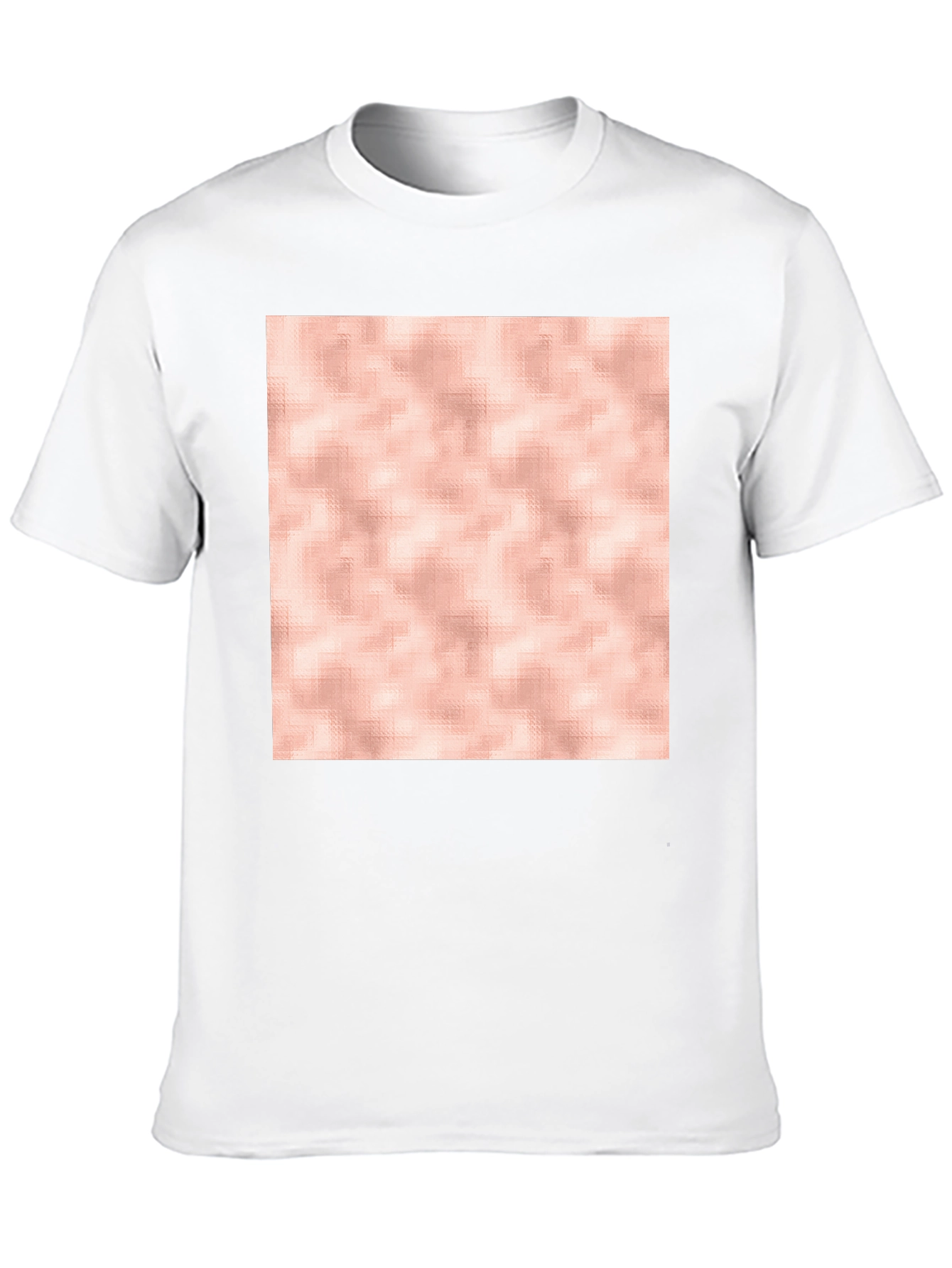 Stylish Black T-Shirt with Abstract Rose Gold Design