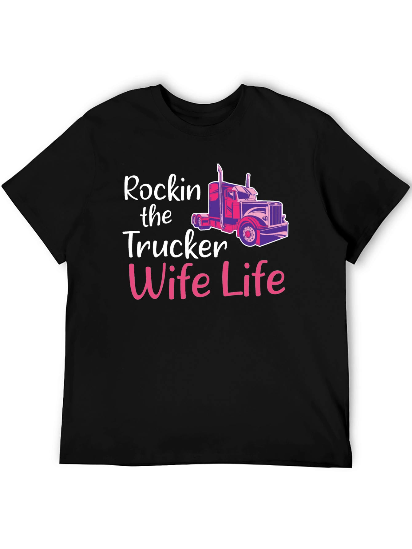 Rockin Trucker Wife Life Graphic Tee