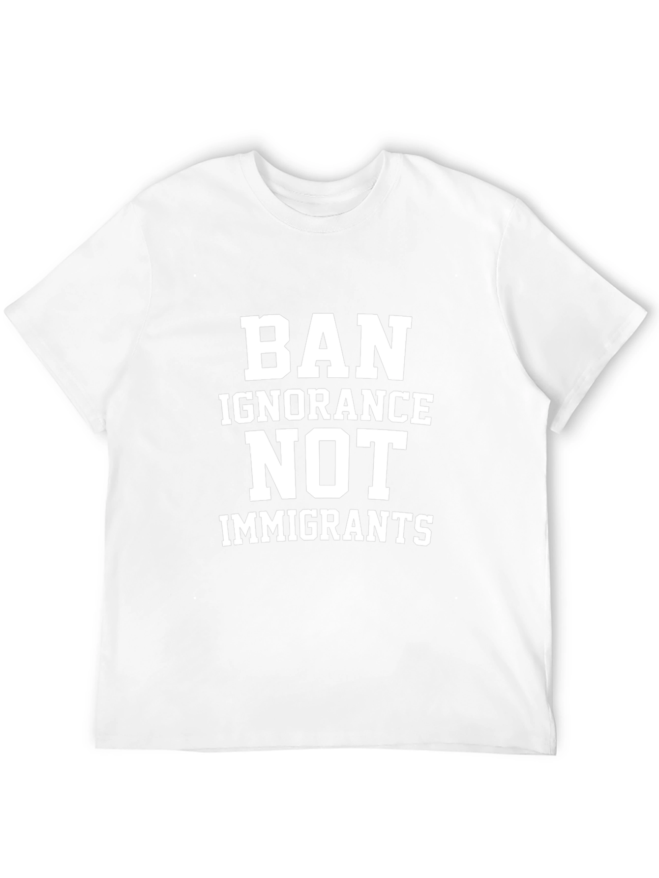 Ban Ignorance Tee - Pro-Immigrant Black Cotton T-Shirt