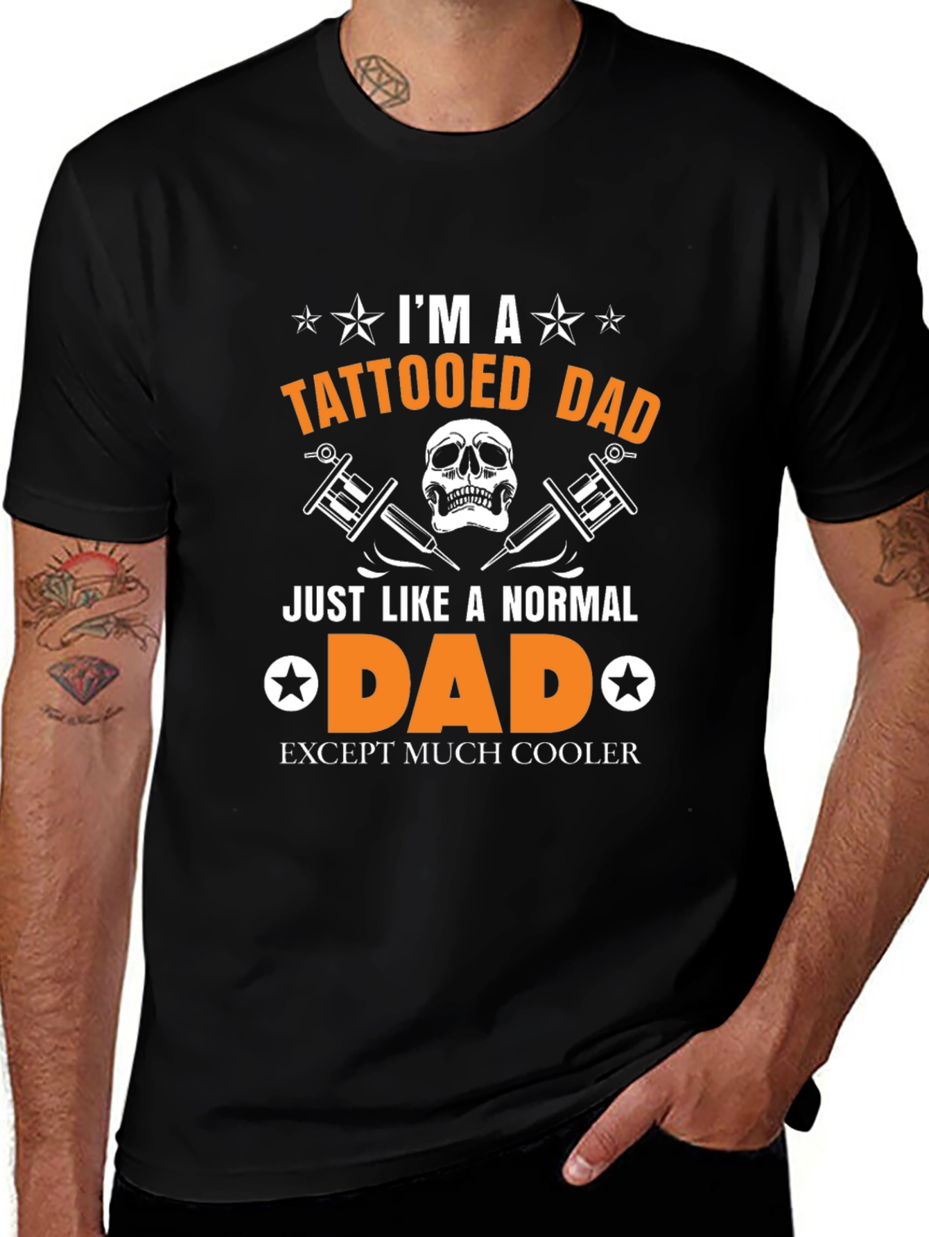 Tattooed Dad T-Shirt - Cool Fathers Day Gift