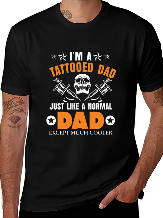 Tattooed Dad T-Shirt - Cool Fathers Day Gift