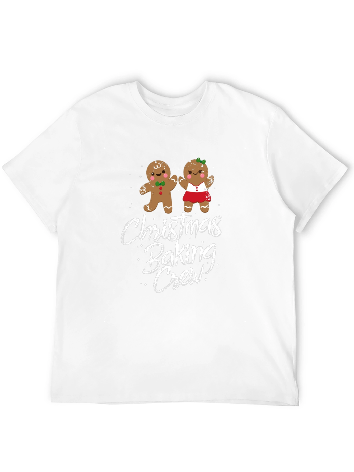 Christmas Baking Crew T-Shirt - Gingerbread Design