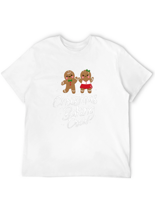 Christmas Baking Crew T-Shirt - Gingerbread Design