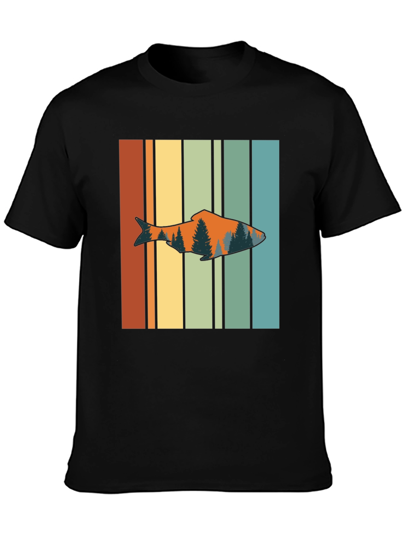 Retro Fish Graphic Tee - Outdoorsman Style