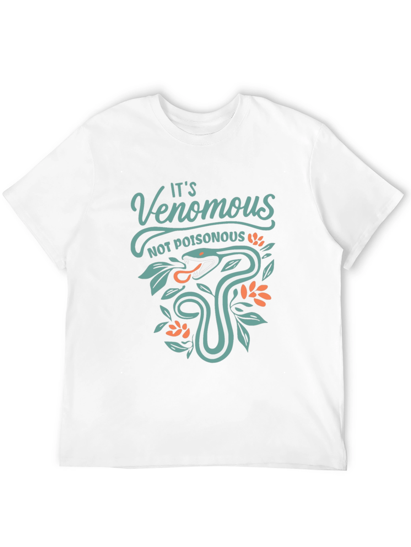 Venomous Snake Graphic Tee - Black