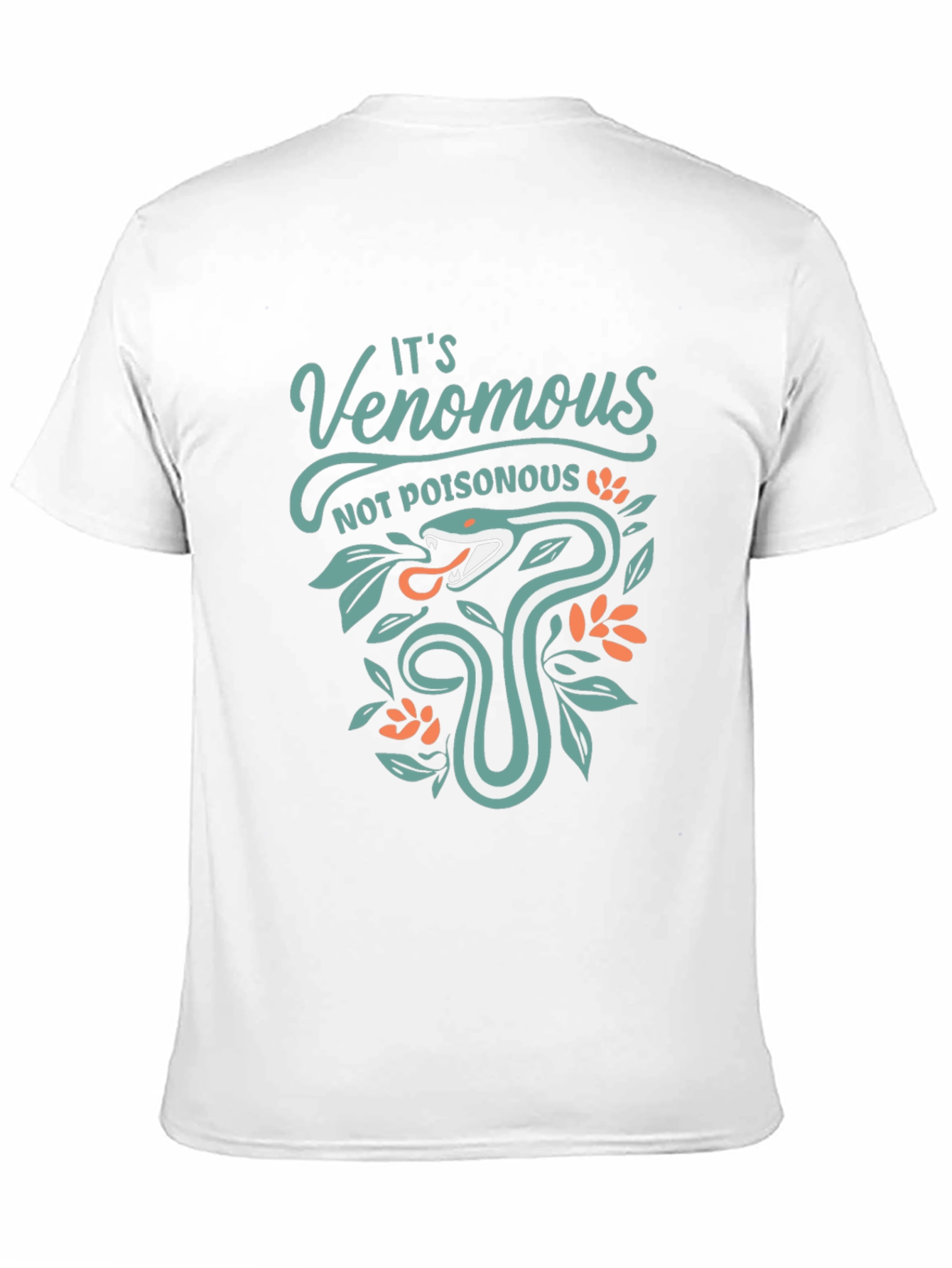 Venomous Snake Graphic Tee - Black