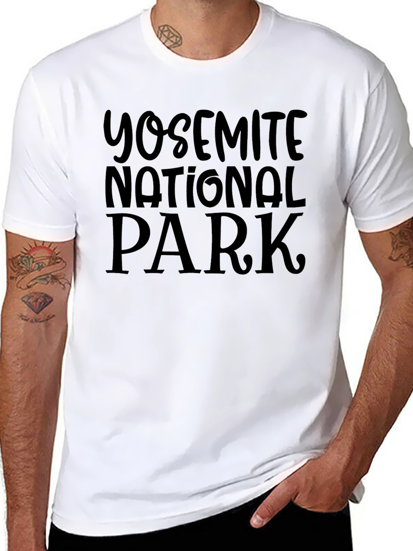 Yosemite National Park Graphic Tee - Black