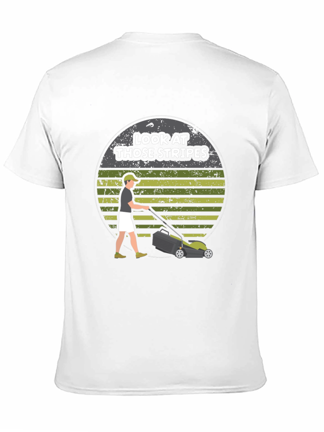 Stripes Lawn Mowing T-Shirt