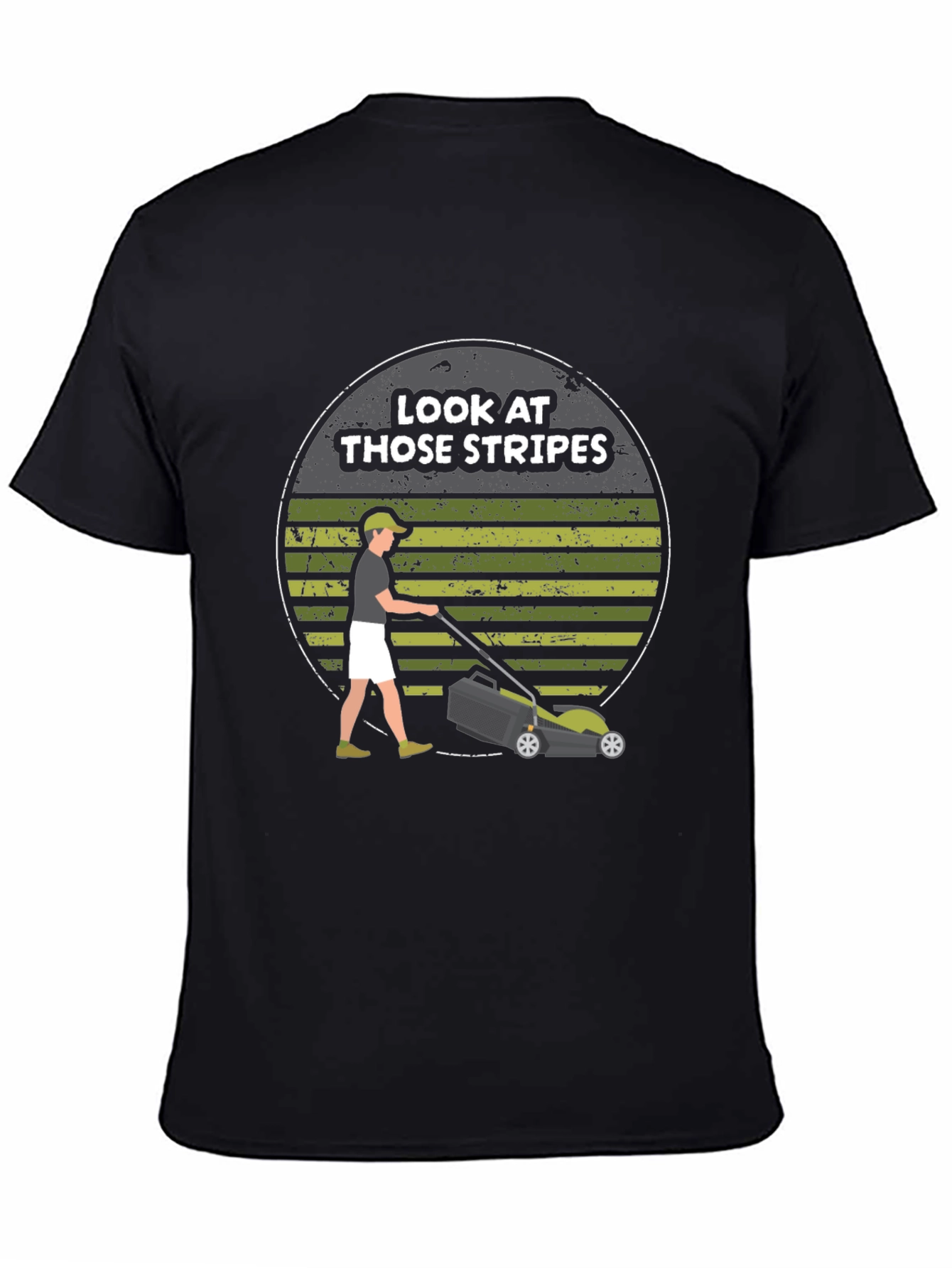 Stripes Lawn Mowing T-Shirt