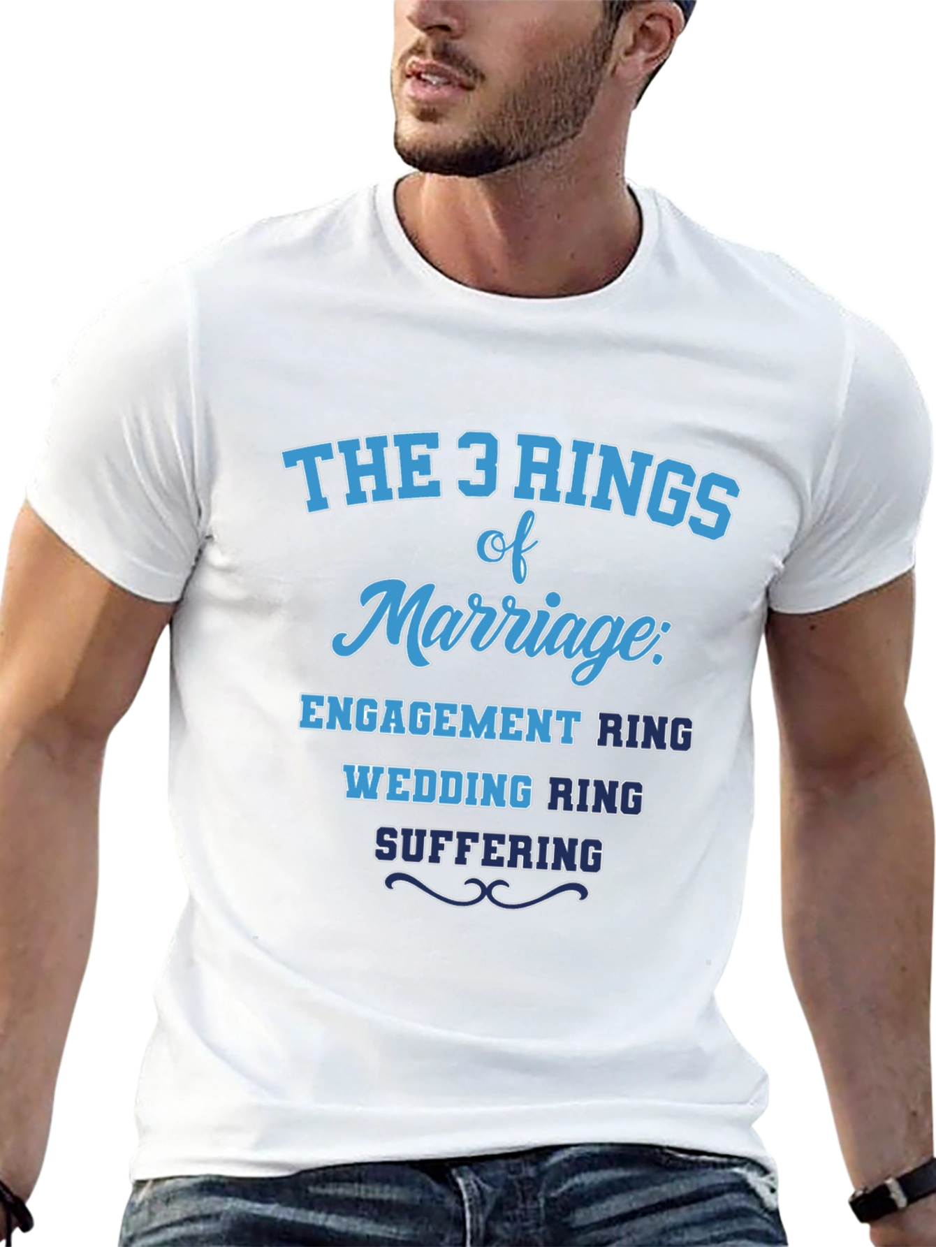 The 3 Rings of Marriage Humor T-Shirt