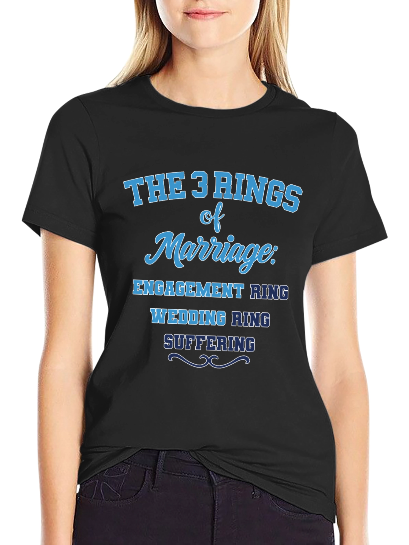 The 3 Rings of Marriage Humor T-Shirt