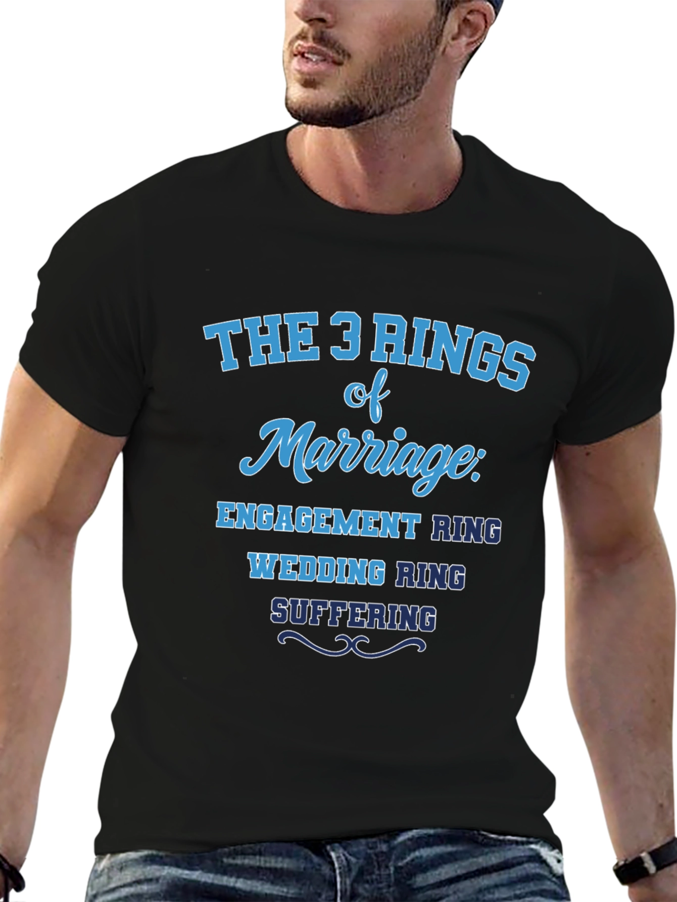 The 3 Rings of Marriage Humor T-Shirt