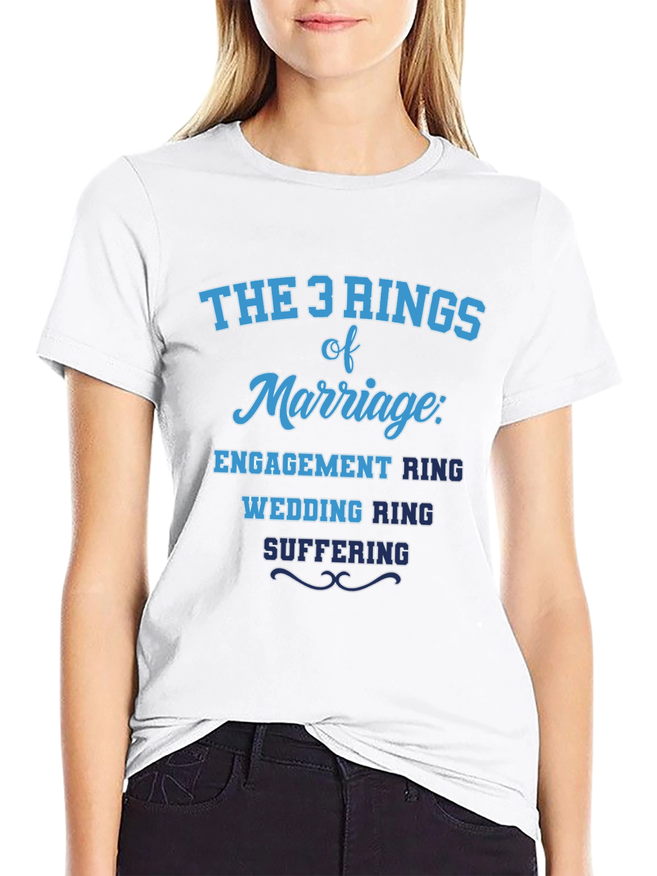 The 3 Rings of Marriage Humor T-Shirt