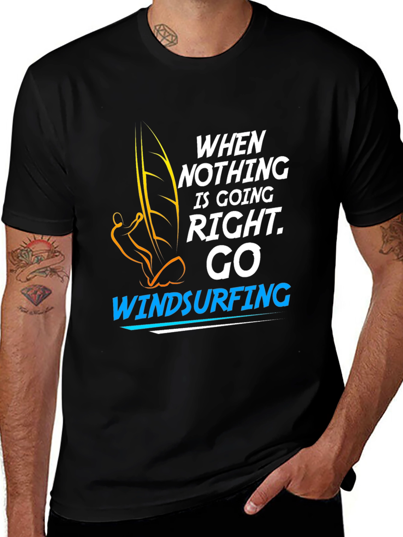 Windsurfing Graphic Tee: When Nothing Goes Right