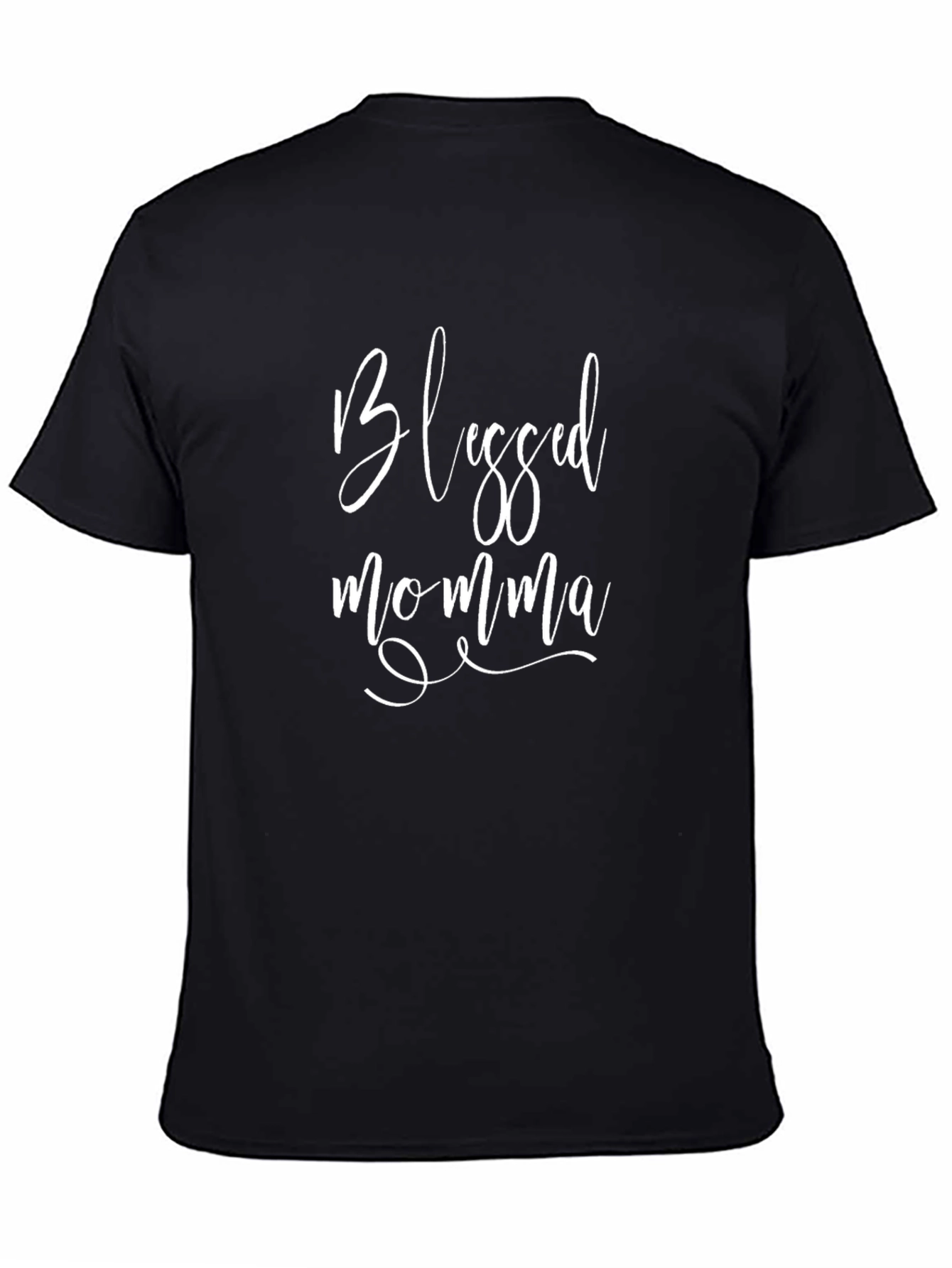 Blessed Momma Black Graphic Tee