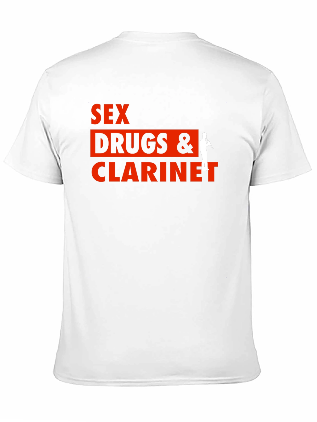 Sex Drugs & Clarinet Black Graphic T-Shirt