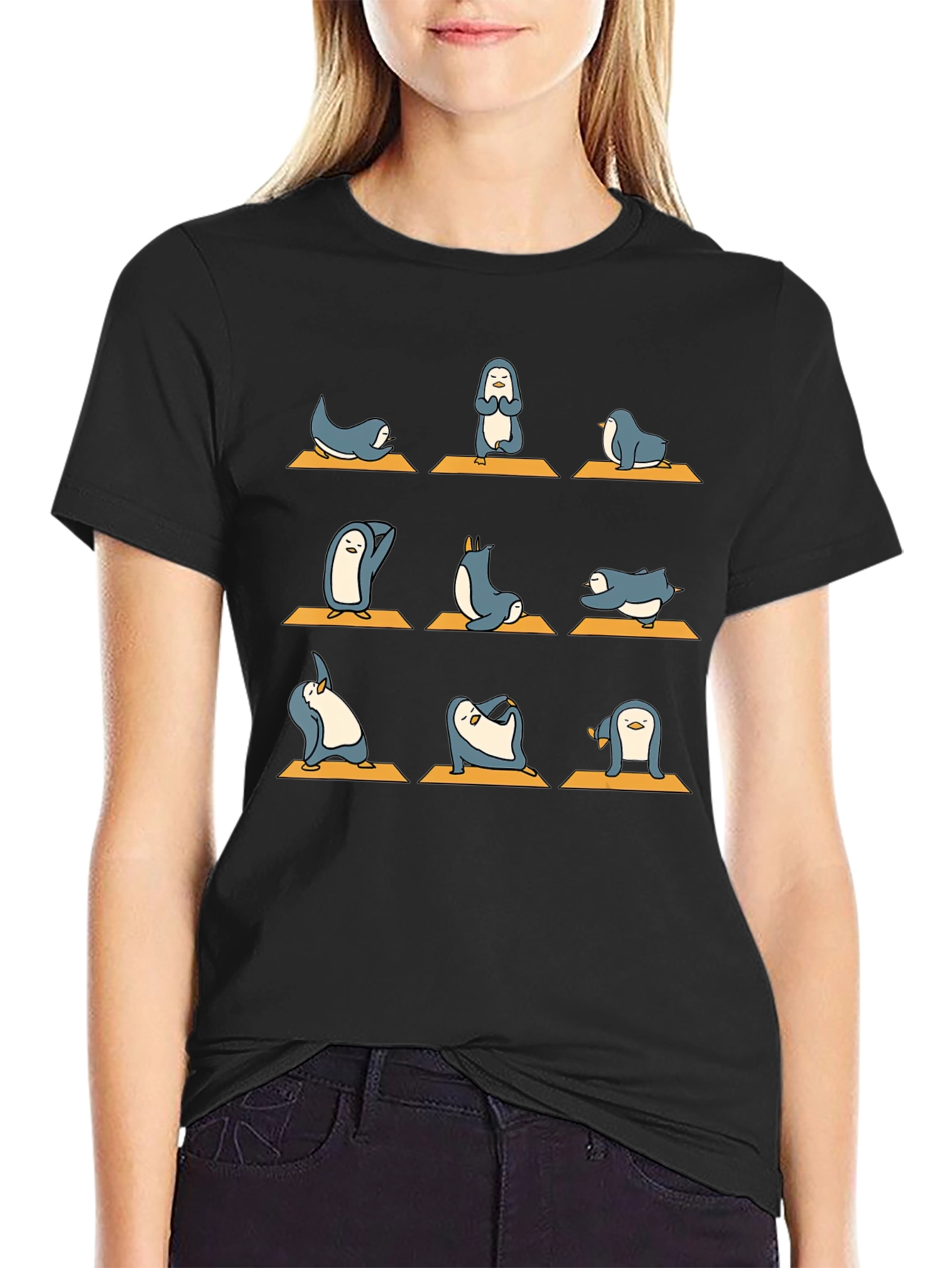 Yoga Penguin Graphic Tee