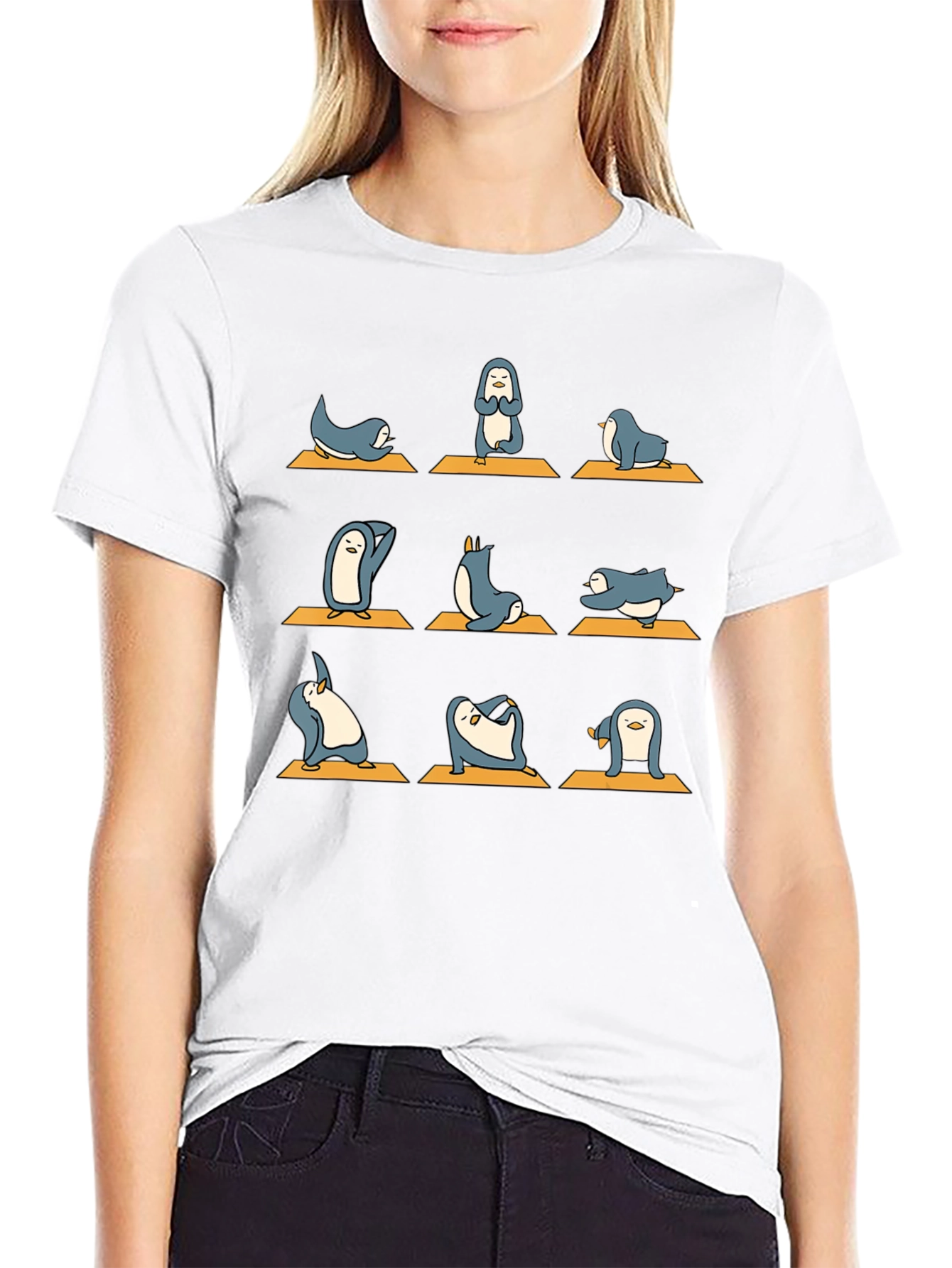 Yoga Penguin Graphic Tee