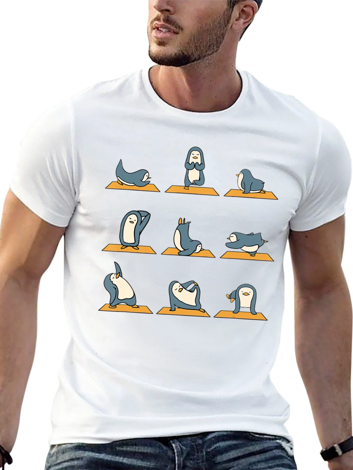 Yoga Penguin Graphic Tee