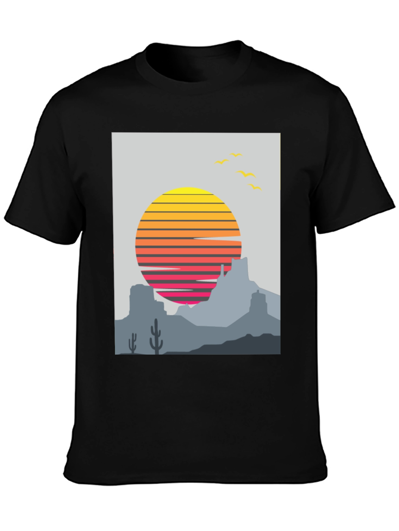 Retro Desert Sunset T-Shirt