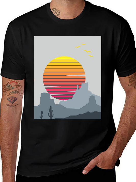 Retro Desert Sunset T-Shirt