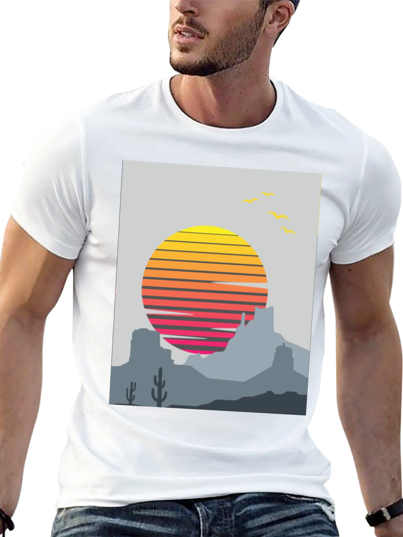 Retro Desert Sunset T-Shirt