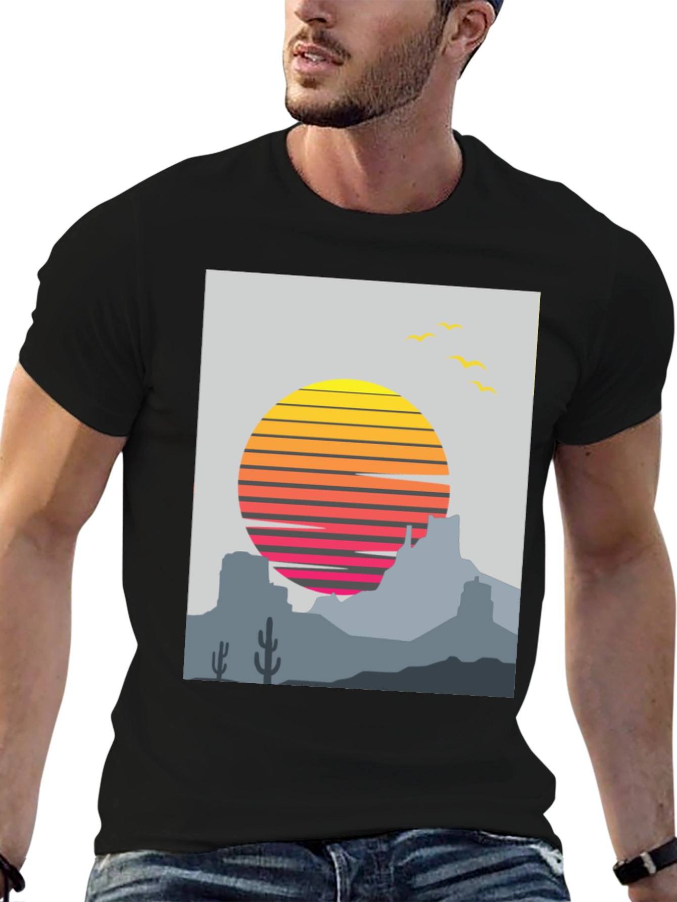 Retro Desert Sunset T-Shirt