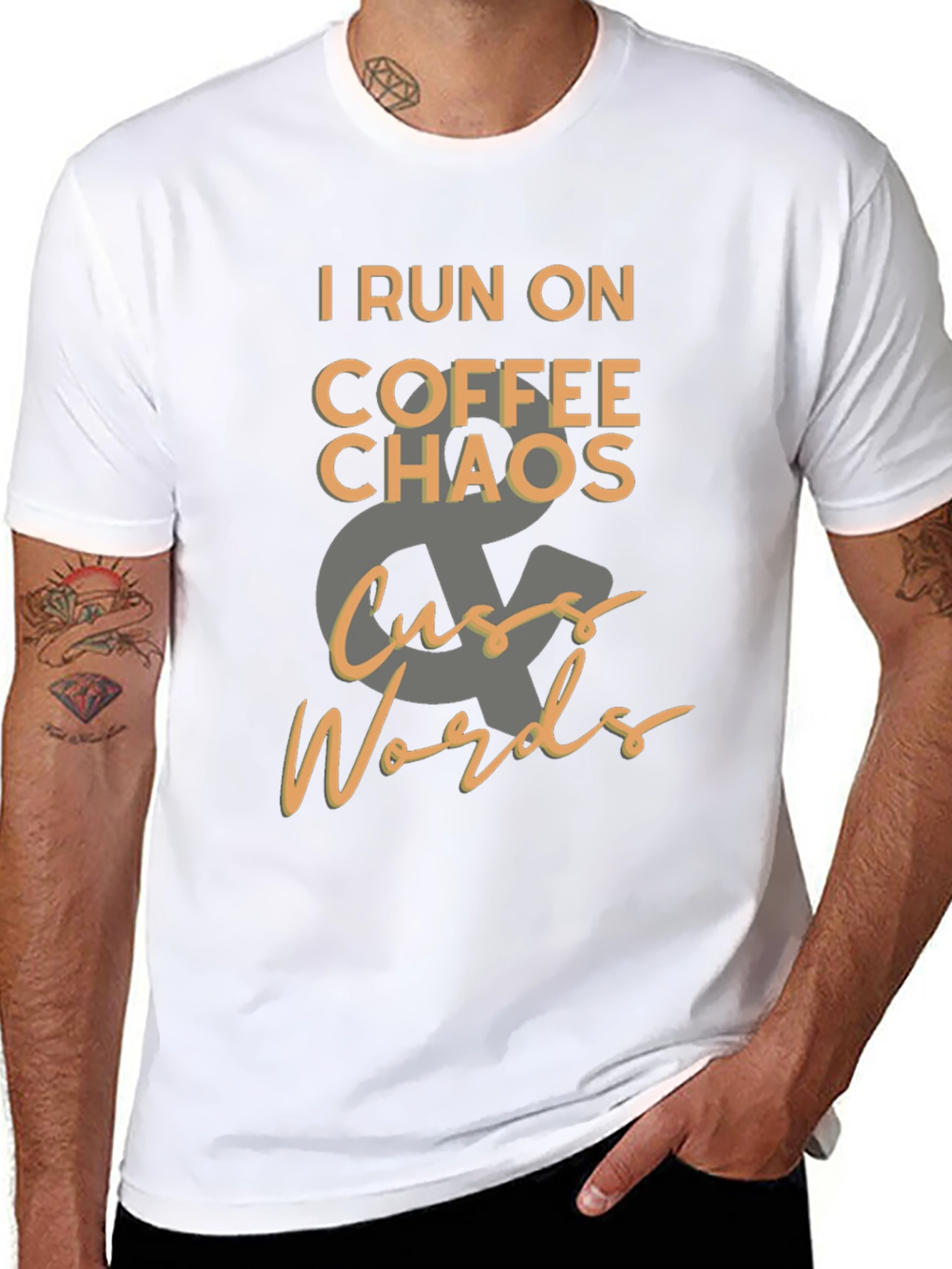 Coffee Chaos & Cuss Words T-Shirt