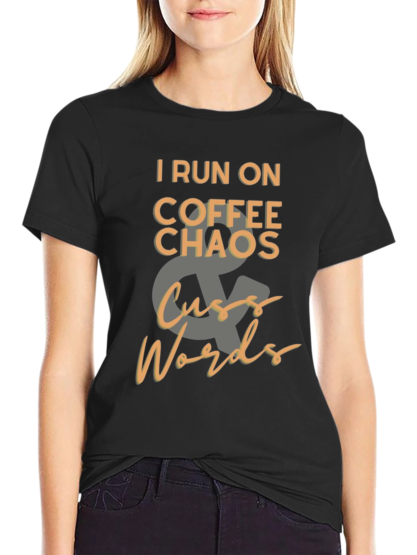 Coffee Chaos & Cuss Words T-Shirt