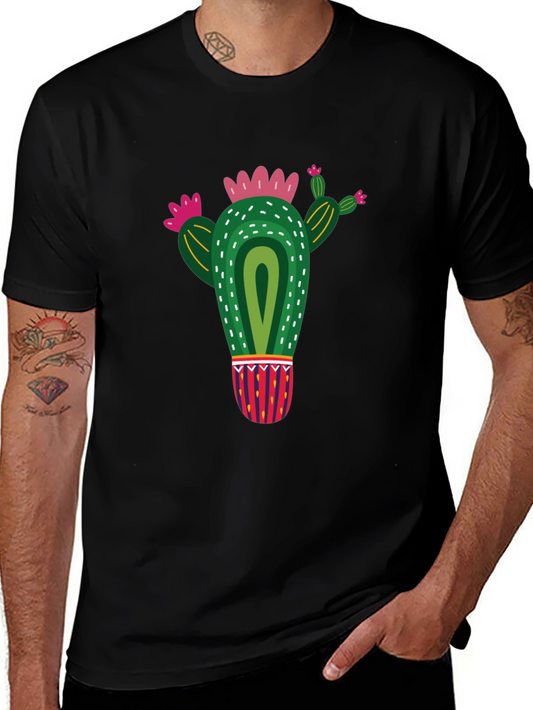 Cactus Graphic Black T-Shirt