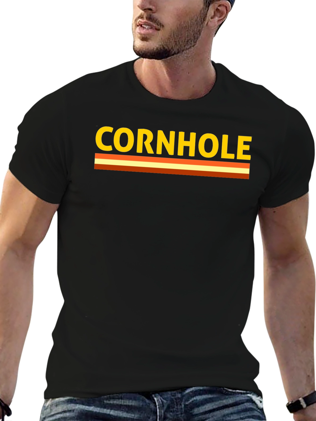 Cornhole Graphic Tee - Casual Style