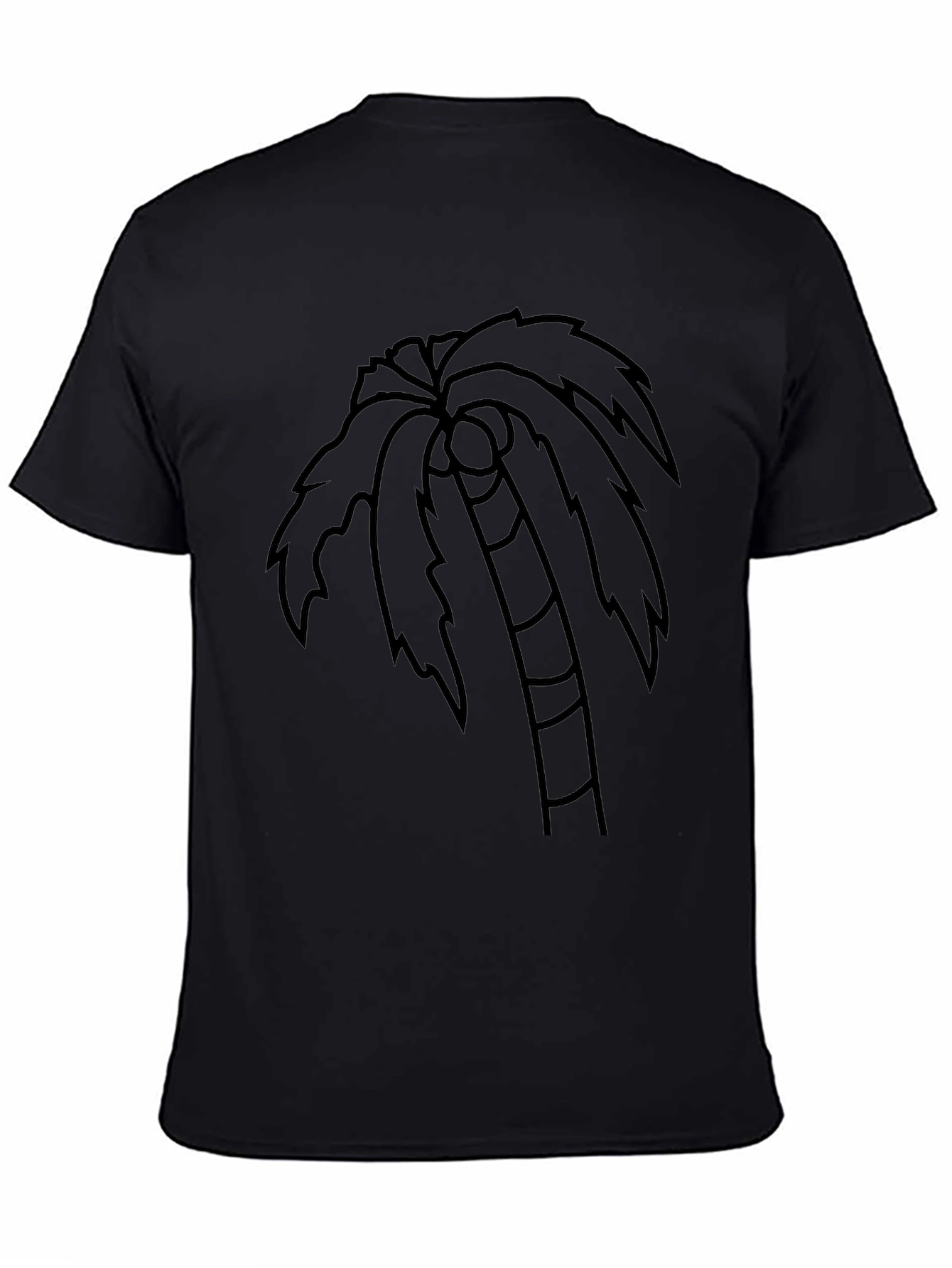 Black Palm Tree Graphic T-Shirt