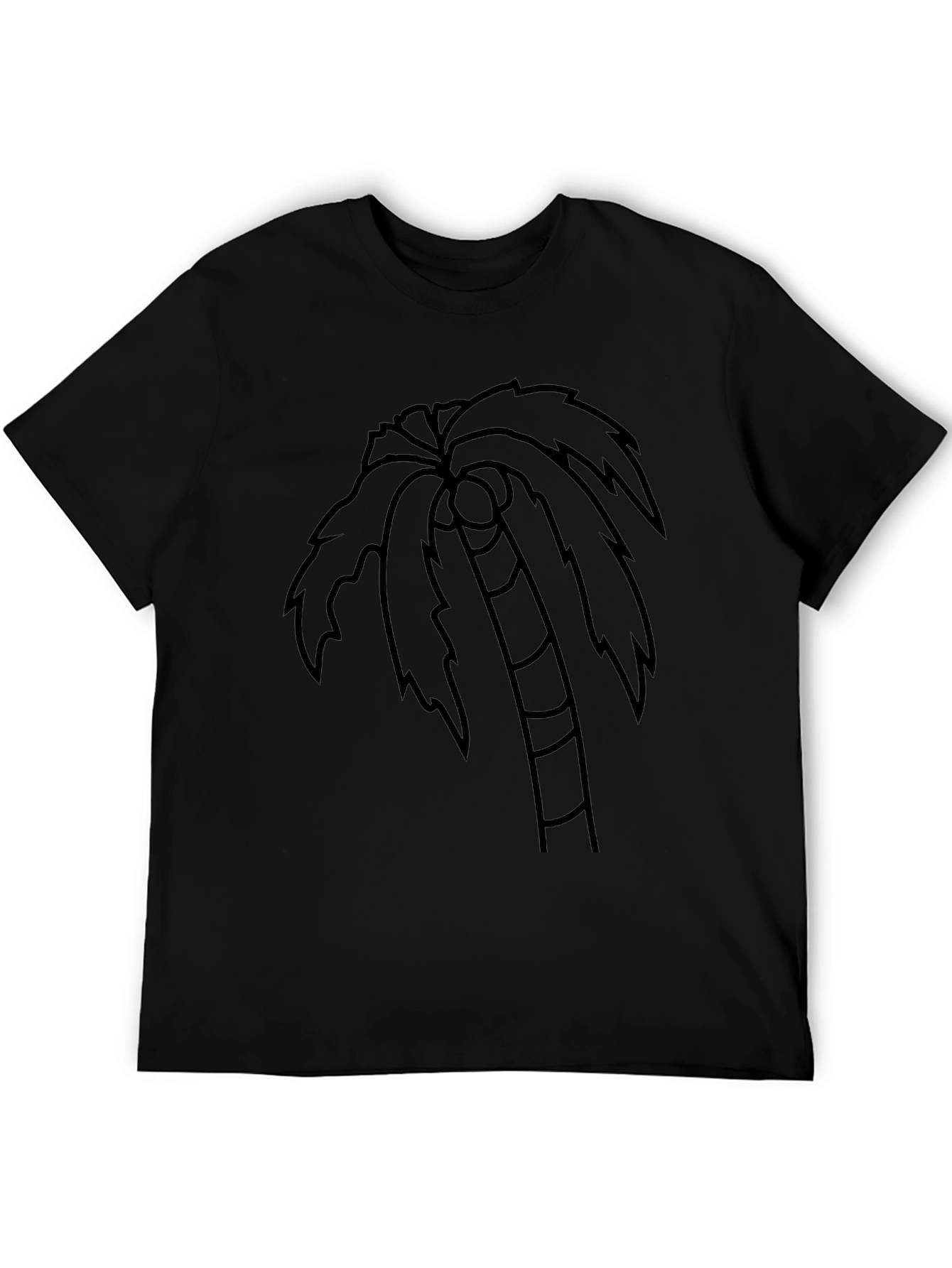 Black Palm Tree Graphic T-Shirt