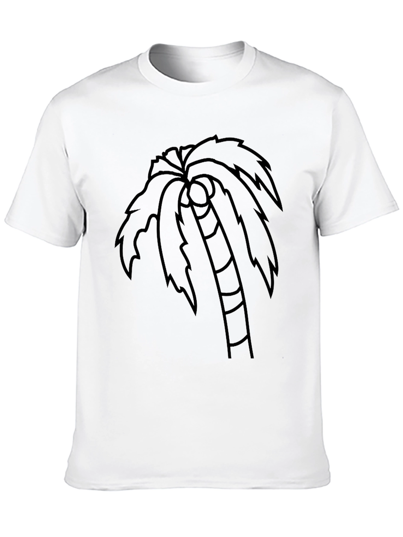 Black Palm Tree Graphic T-Shirt