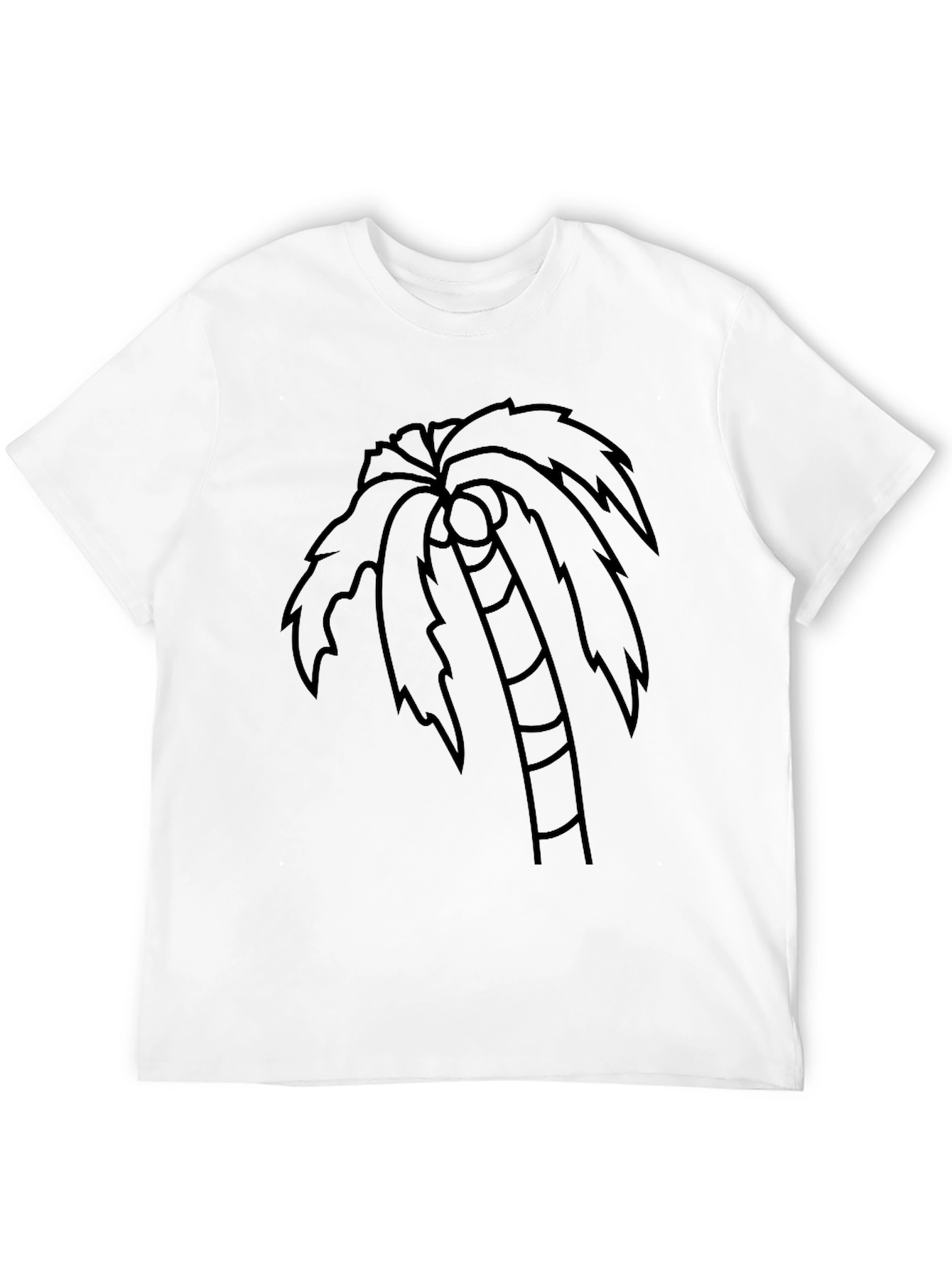 Black Palm Tree Graphic T-Shirt