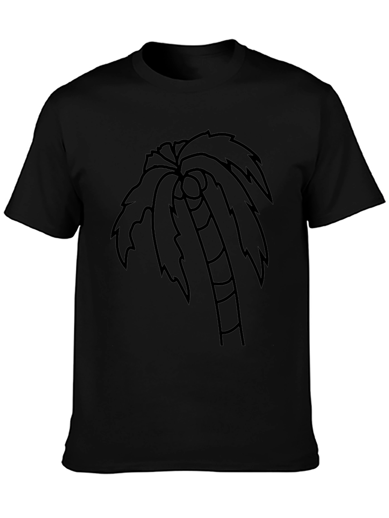 Black Palm Tree Graphic T-Shirt