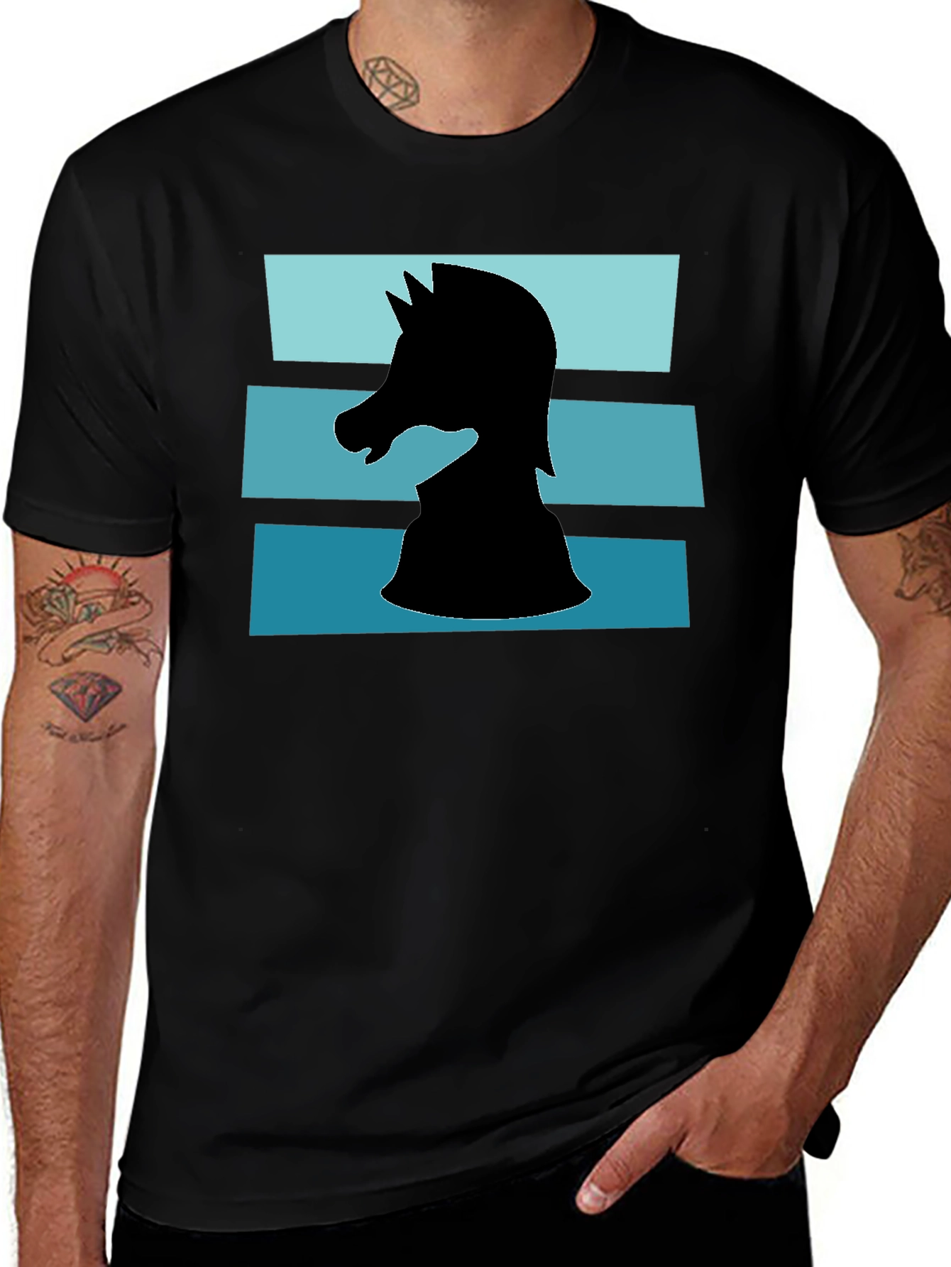 Chess Knight T-Shirt - Retro Style Graphic Tee